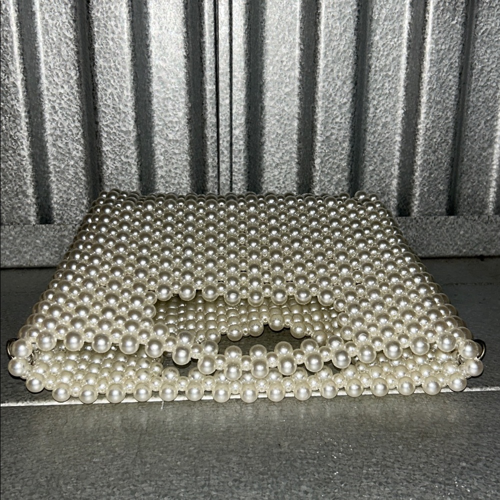 Dolce Vita Chic Pearl Beaded Clutch